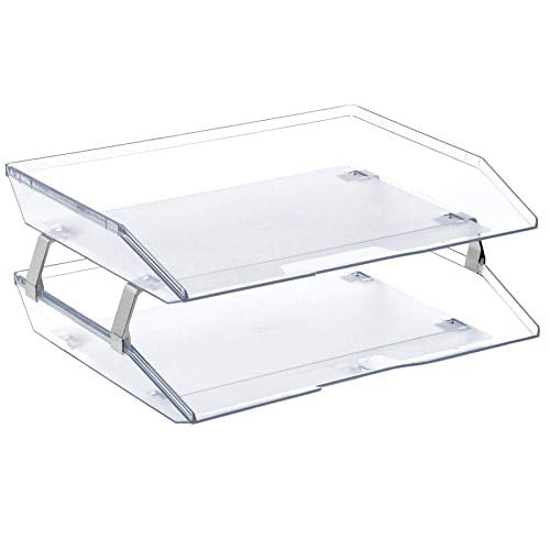 Acrimet Facility 3 Tiers Triple Letter Tray Crystal Color for sale online